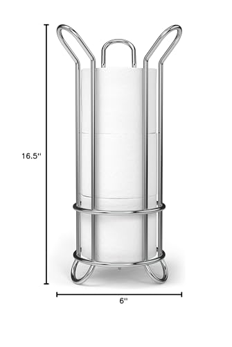 BROOKSTONE Chrome Toilet Paper Holder