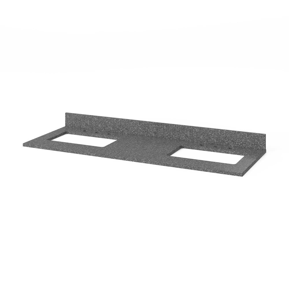 60" Grey Double Vanity