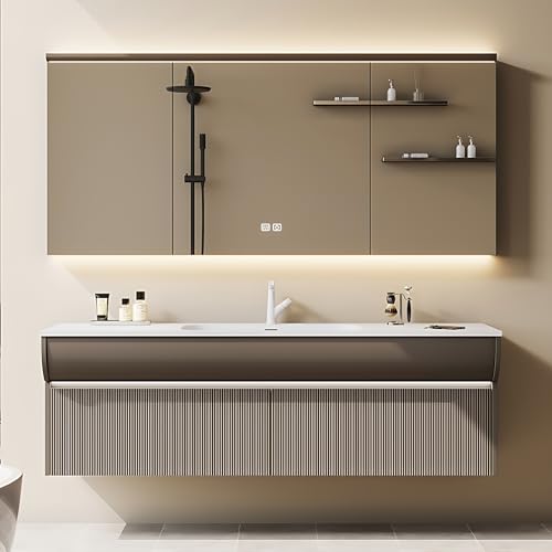 72" Vanity with LED Mirror