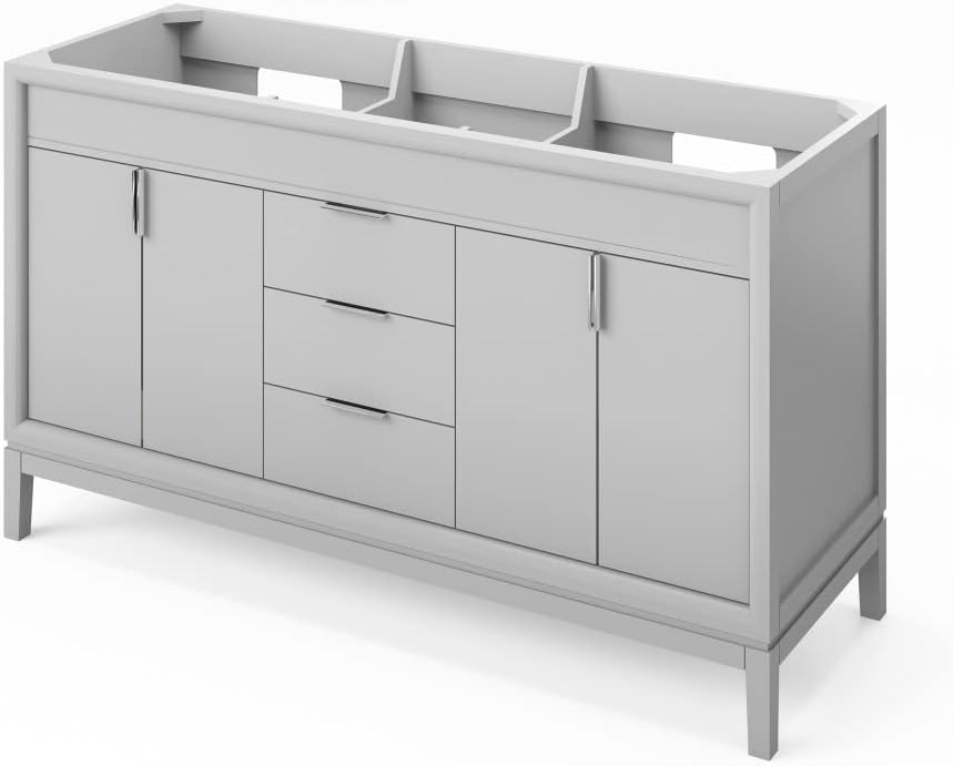 60" Grey Double Vanity