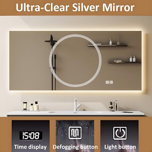 72" Vanity with LED Mirror