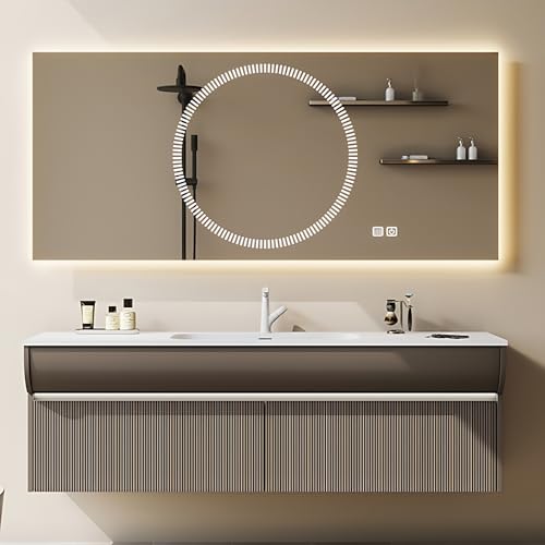 72" Vanity with LED Mirror