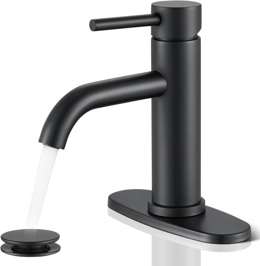 WINKEAR Black Bathroom Faucet