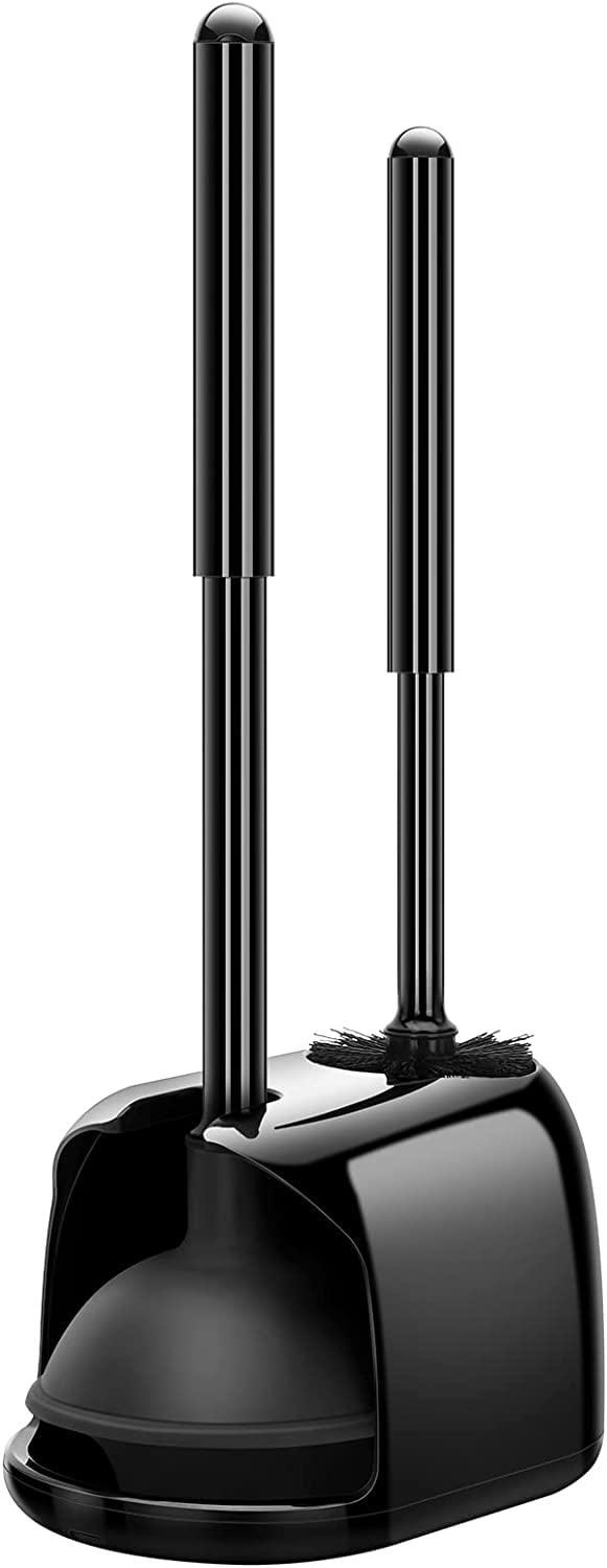 SetSail Toilet Brush & Plunger Combo, Black