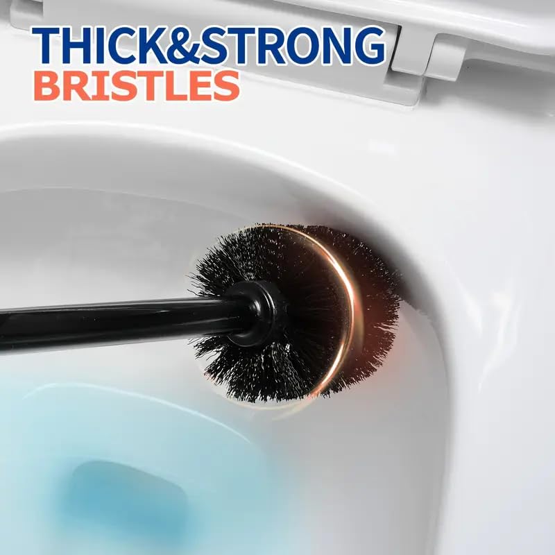 Toilet Plunger & Brush Combo, Black, 2-Pack