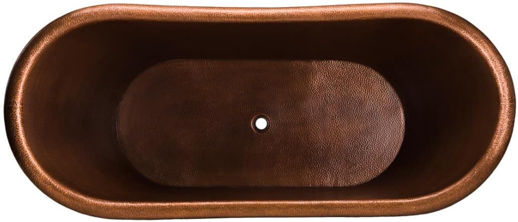 71" Hadley Copper Tub