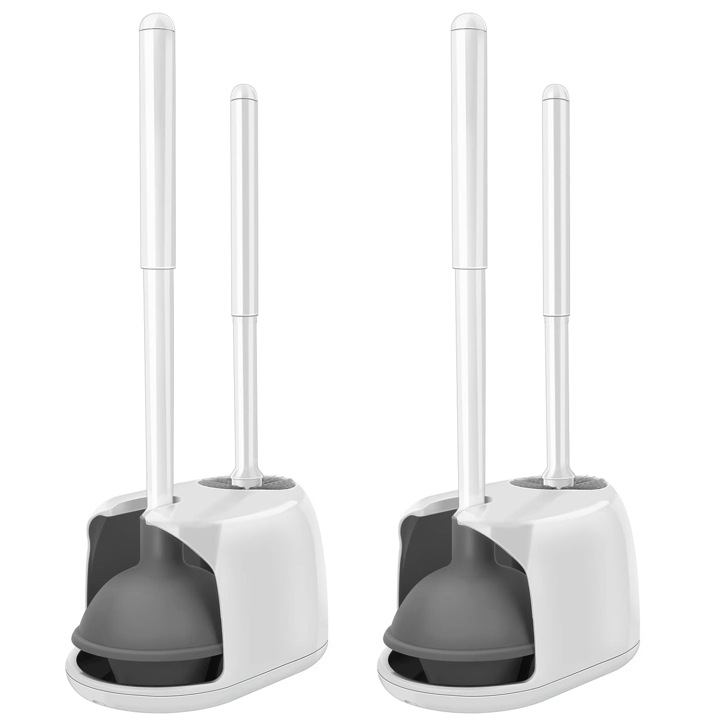 SetSail Toilet Brush & Plunger Combo, Black