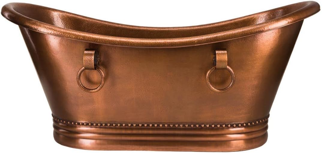 71" Hadley Copper Tub