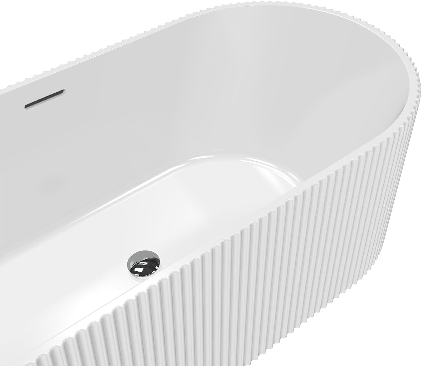 59" Freestanding Tub - White
