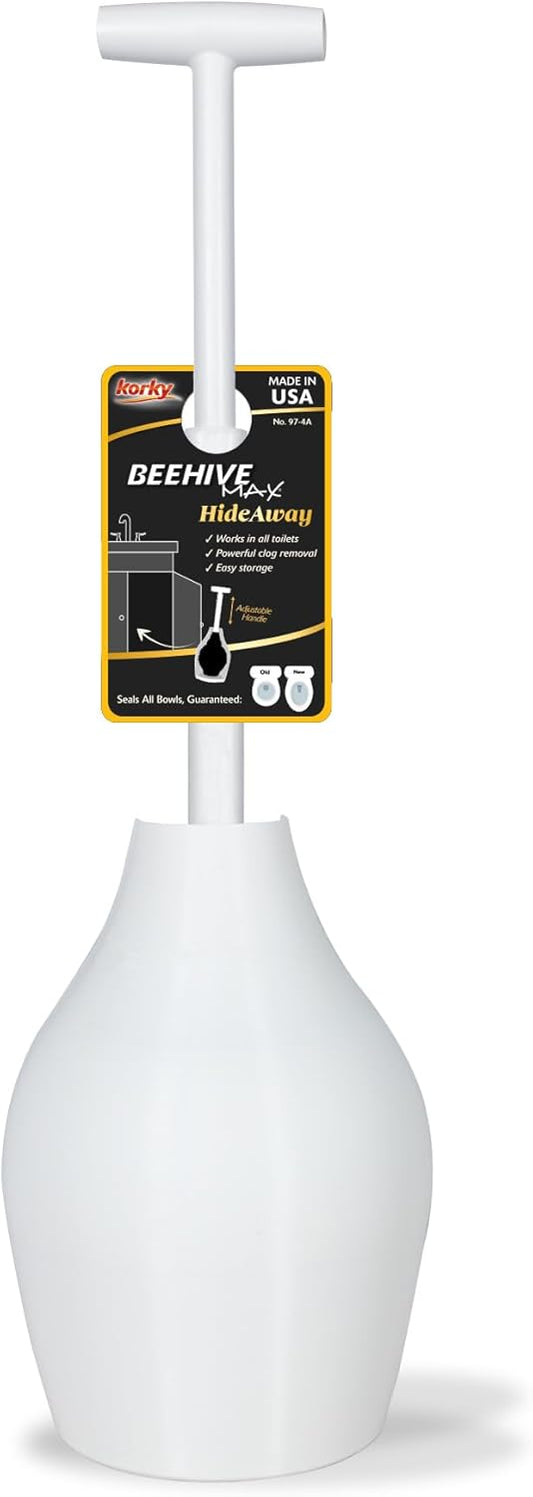 Clorox Toilet Plunger with Hideaway Caddy