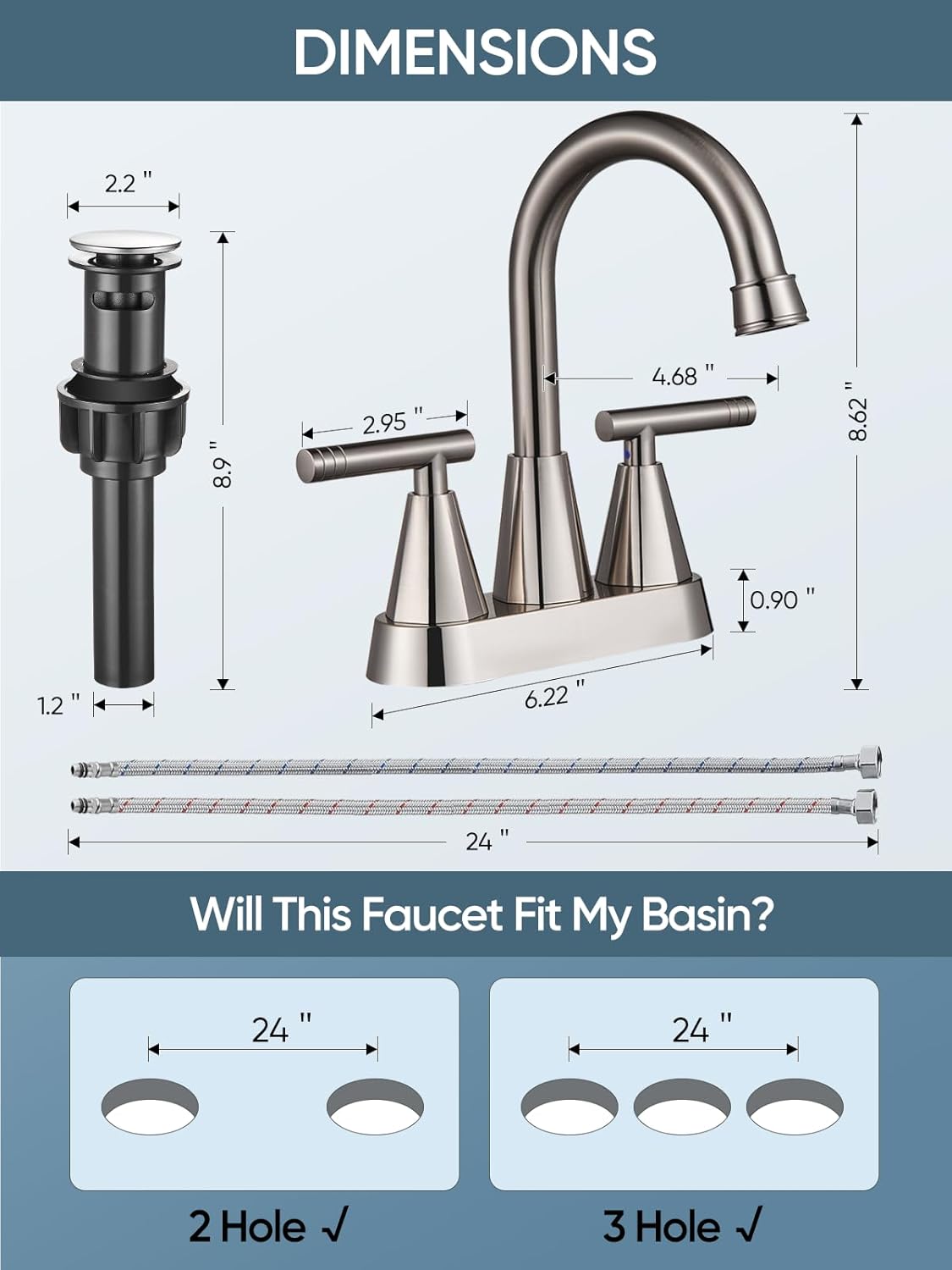 Cobbe Brushed Nickel Faucet