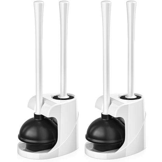 Toilet Brush & Plunger Set – Black