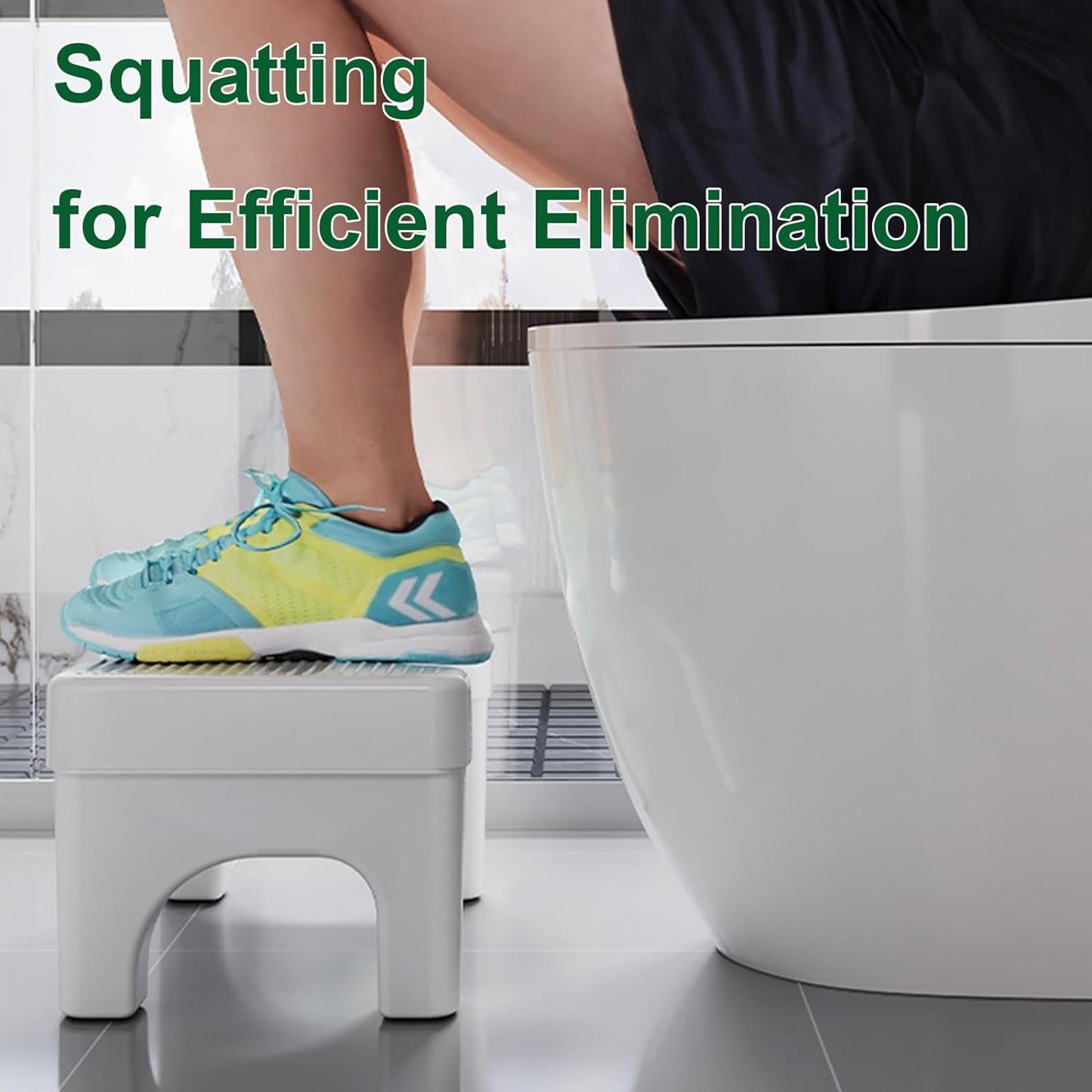 Squat Toilet Stool – Non-Slip