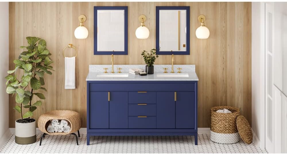 60" Grey Double Vanity