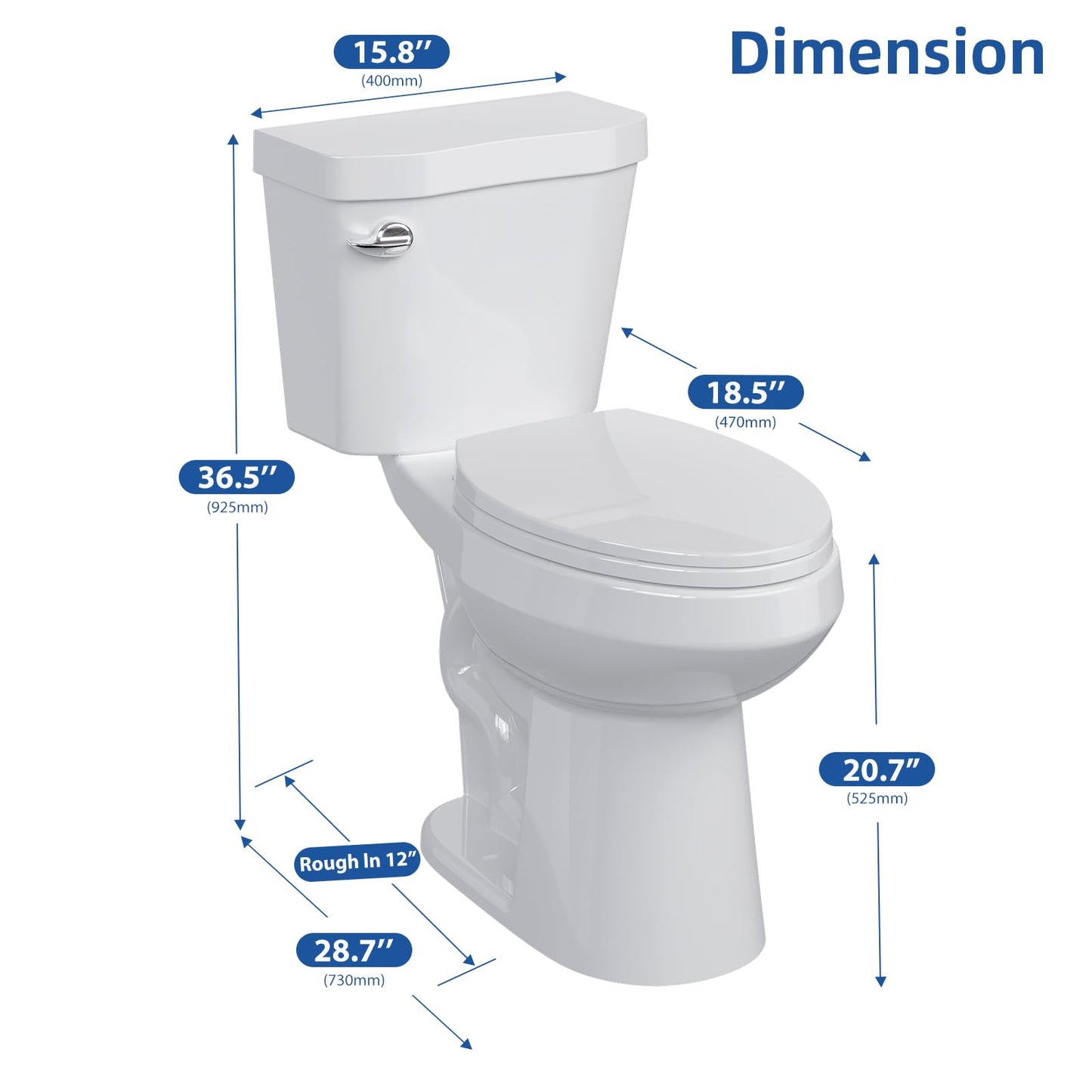 2-Piece ADA Toilet – 1.28 GPF