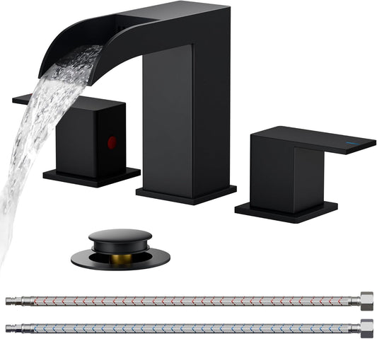 FORIOUS Matte Black Bathroom Faucet