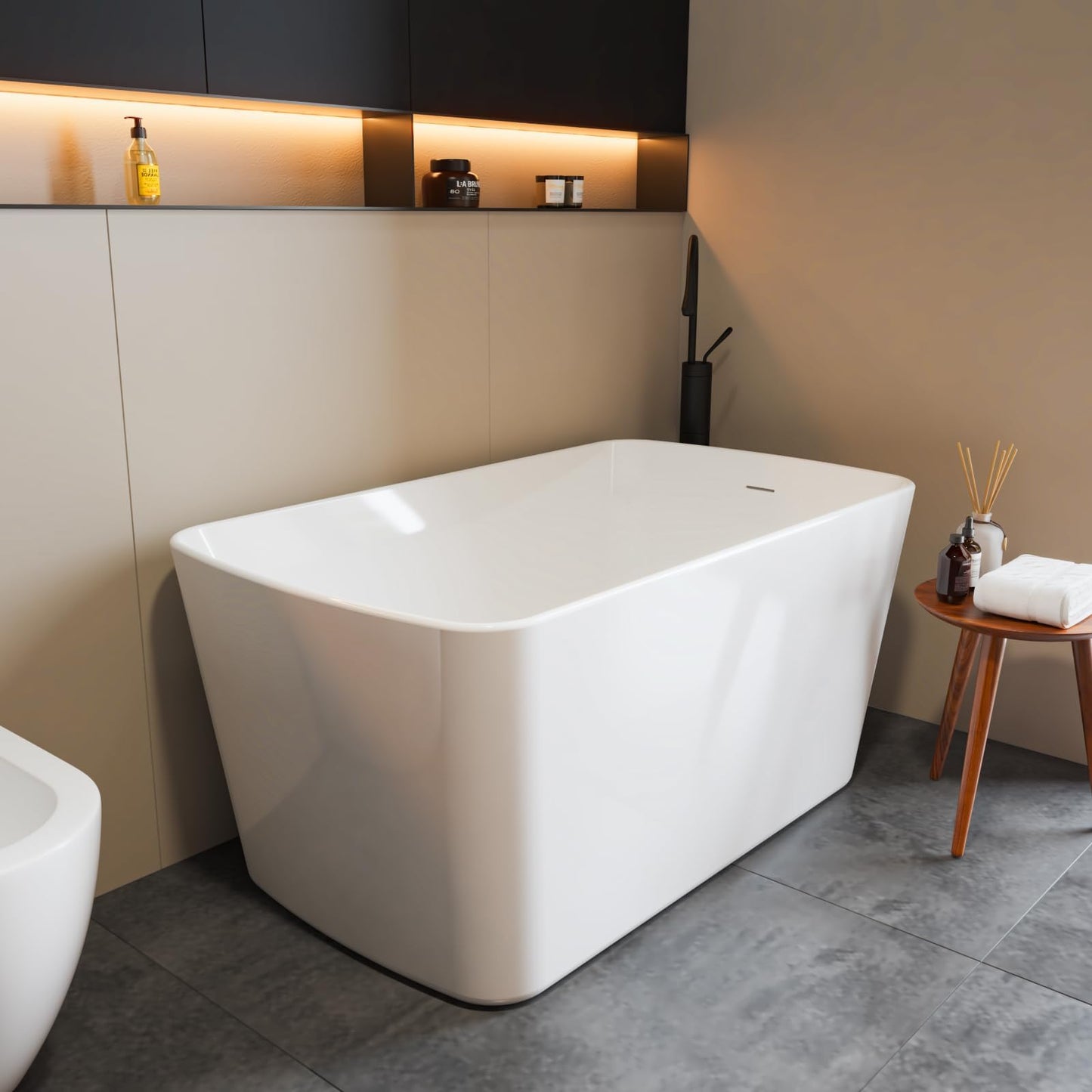 59" Freestanding Tub - White