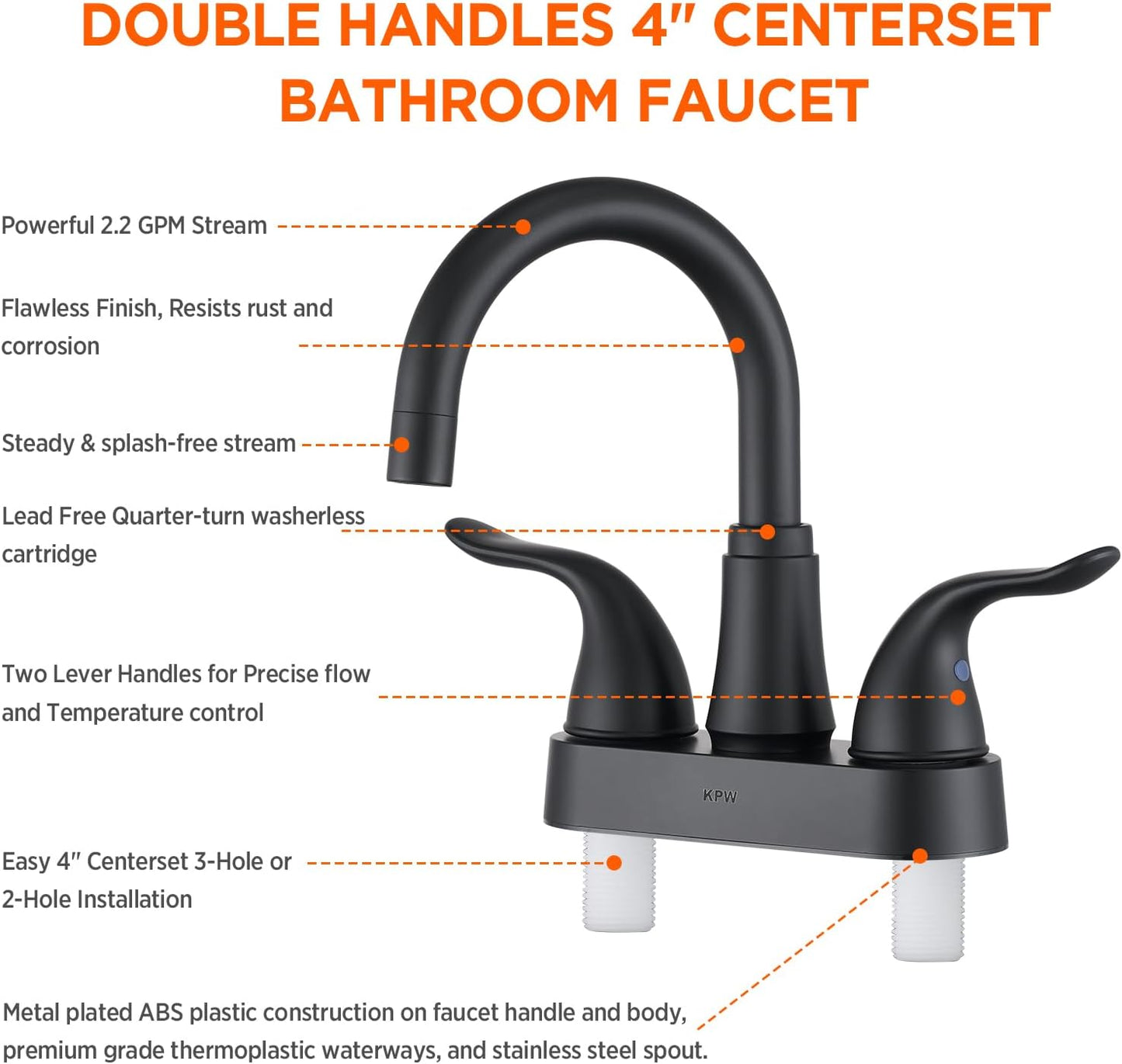 KPW Matte Black Faucet