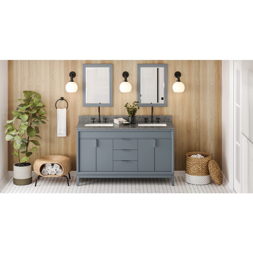60" Grey Double Vanity