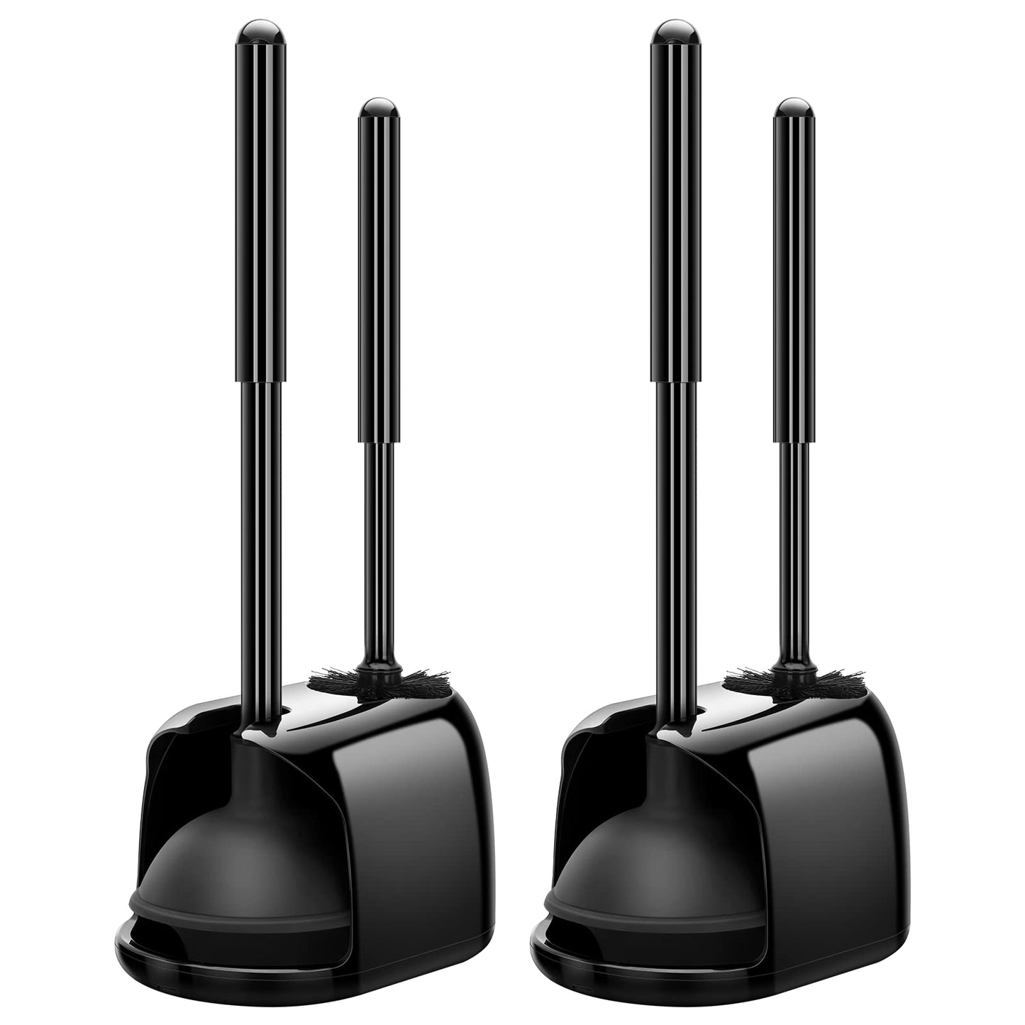 SetSail Toilet Brush & Plunger Combo, Black