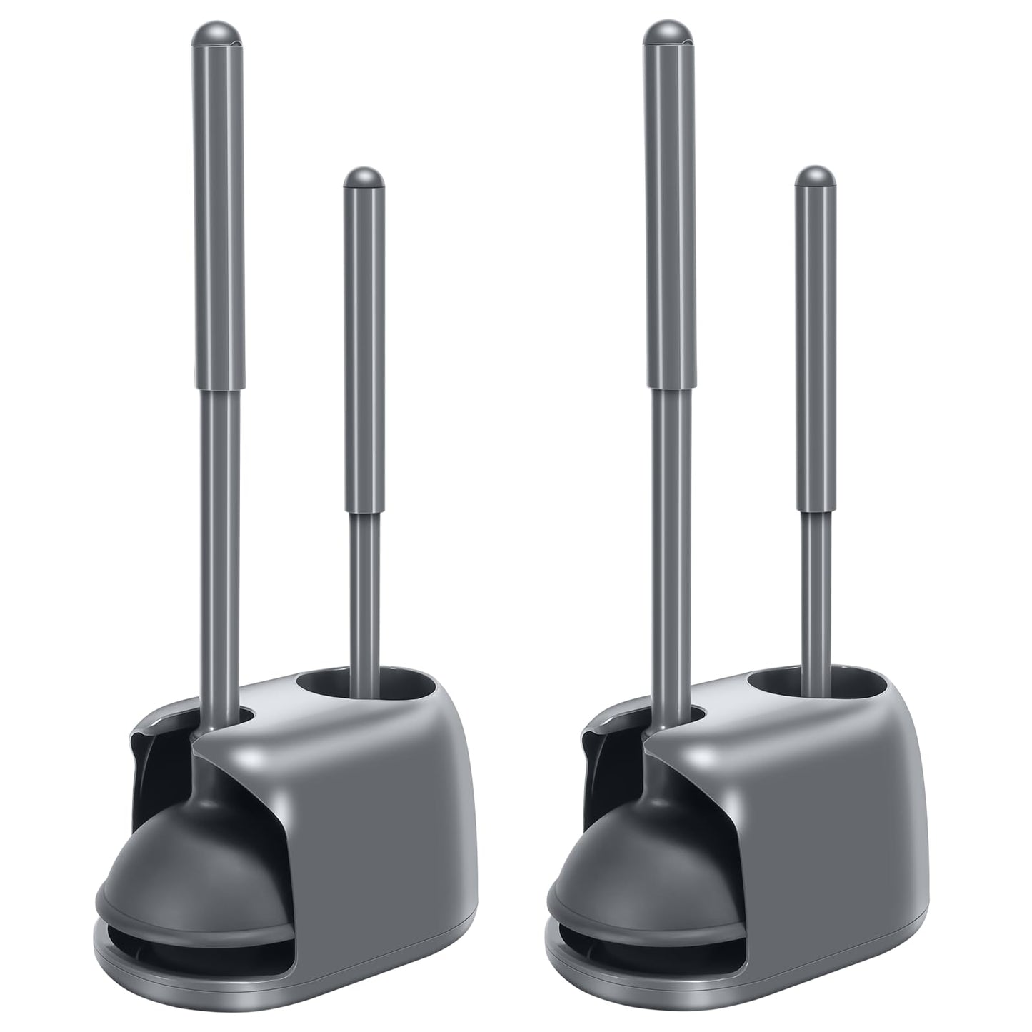 SetSail Toilet Brush & Plunger Combo, Black