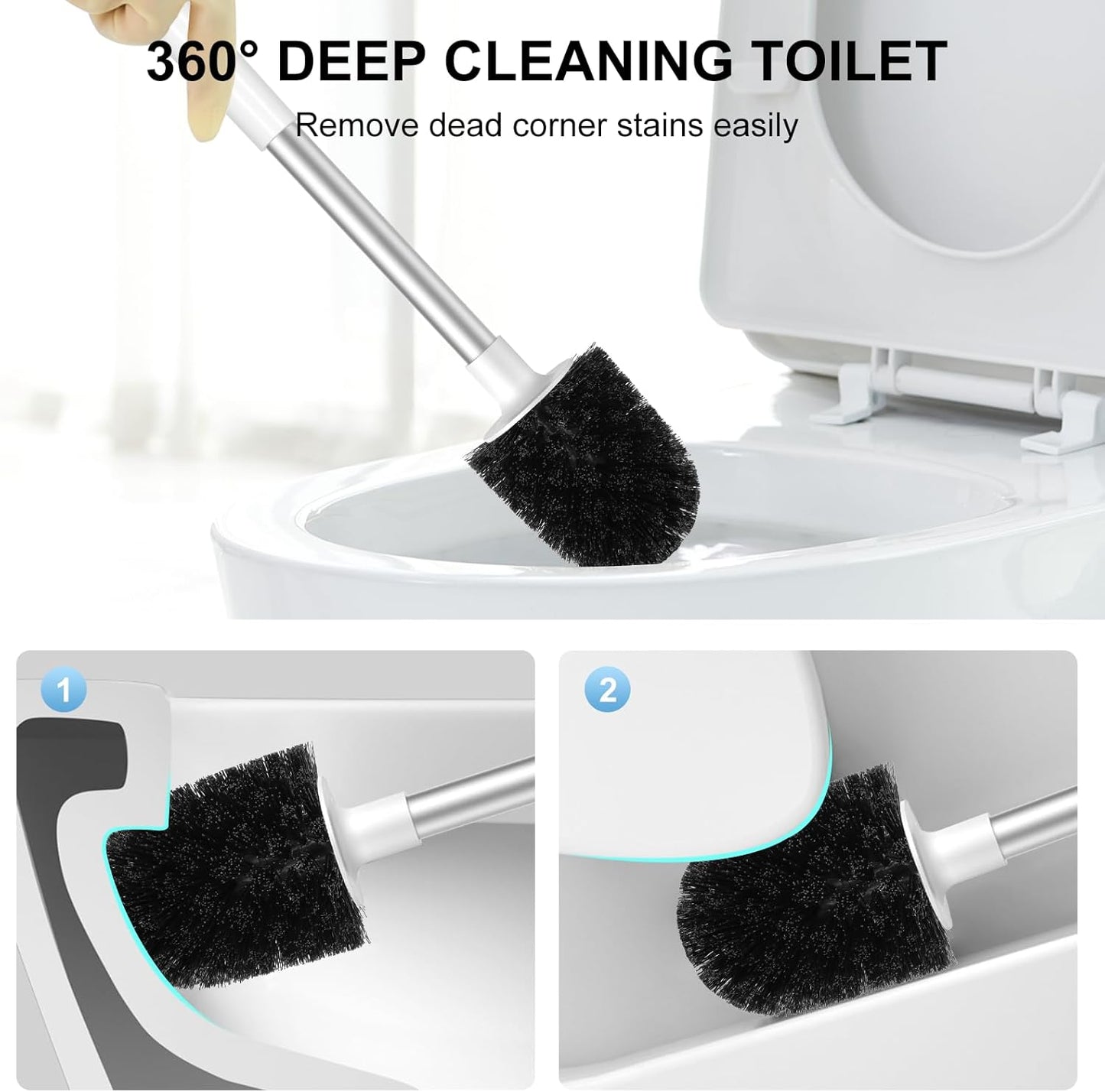 SetSail Toilet Brush – White & Grey