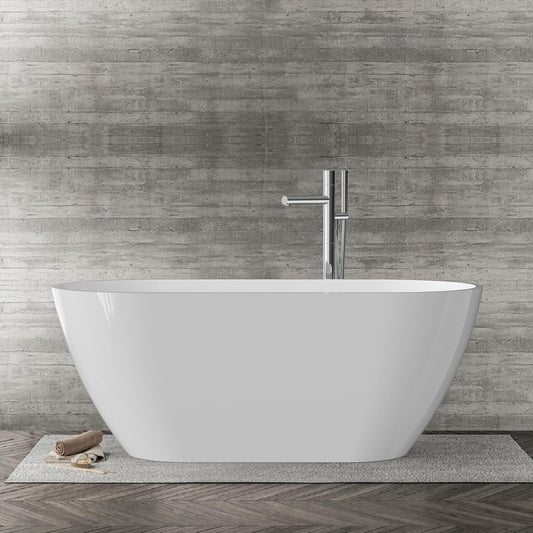 59" Freestanding Tub - White