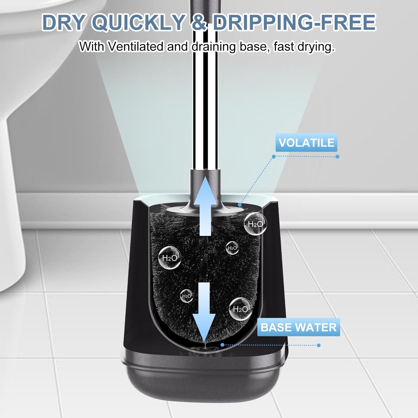 SetSail Toilet Brush – Black