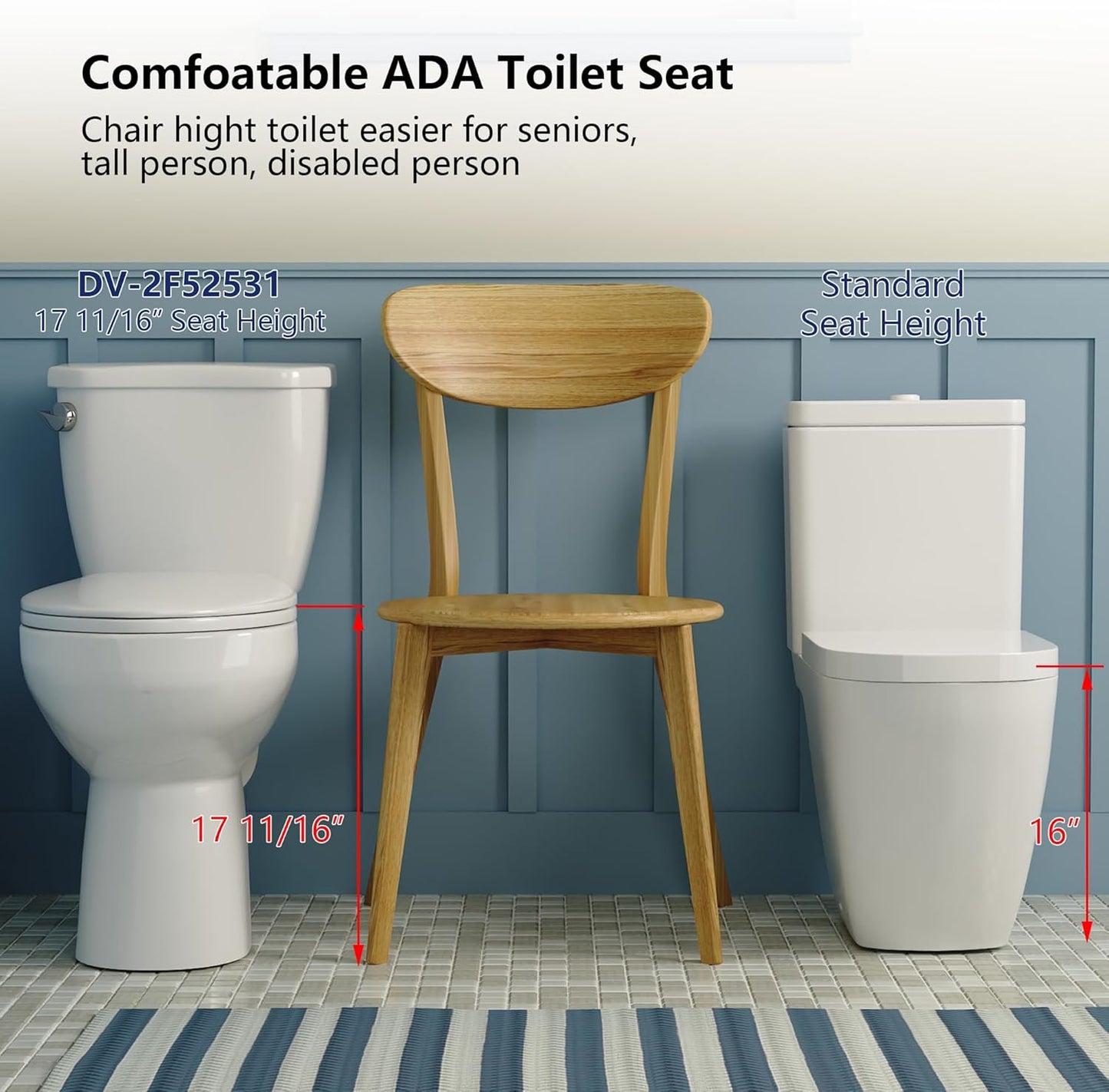 DeerValley ADA Toilet – 1.0 GPF