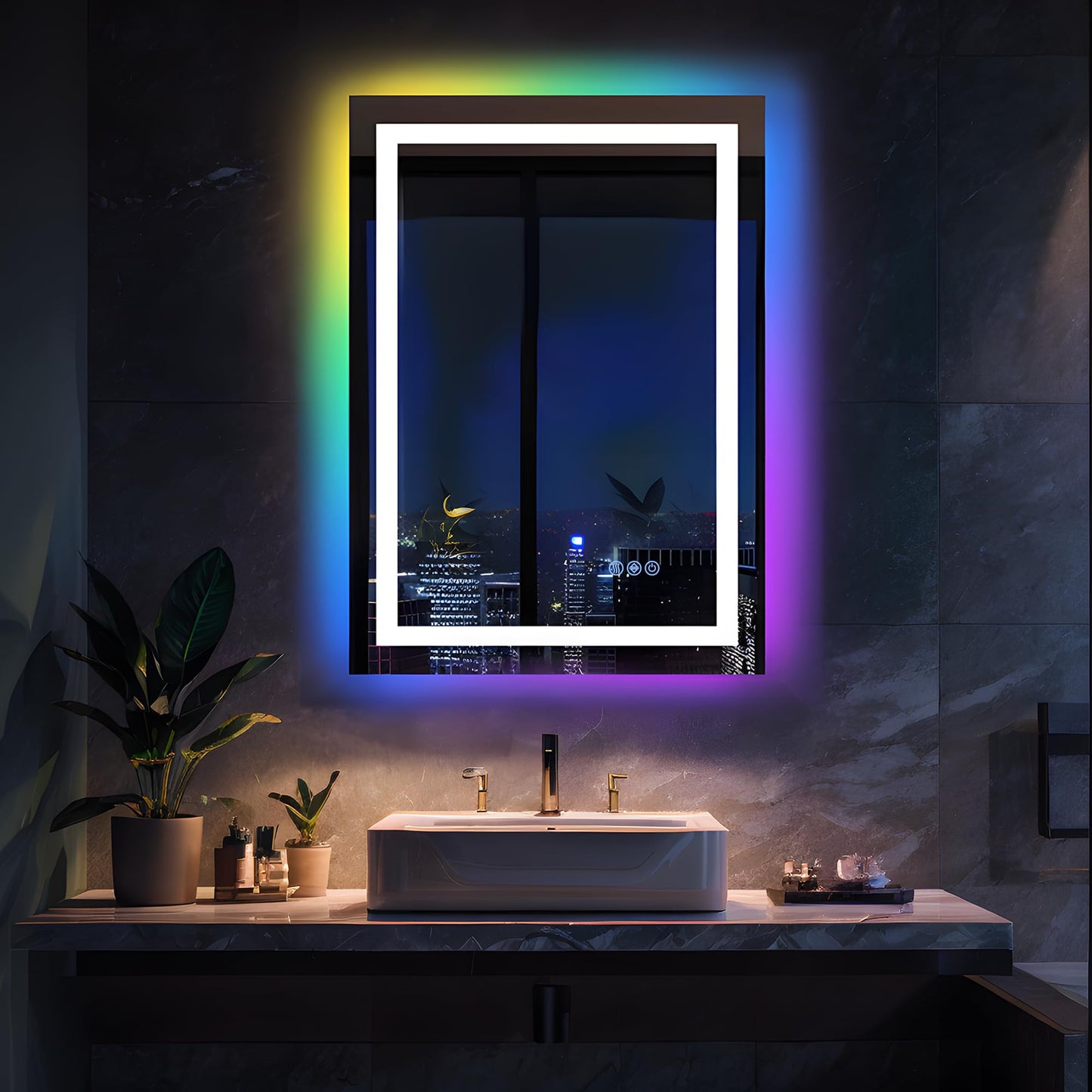 Antok 36x48 LED Bathroom Mirror