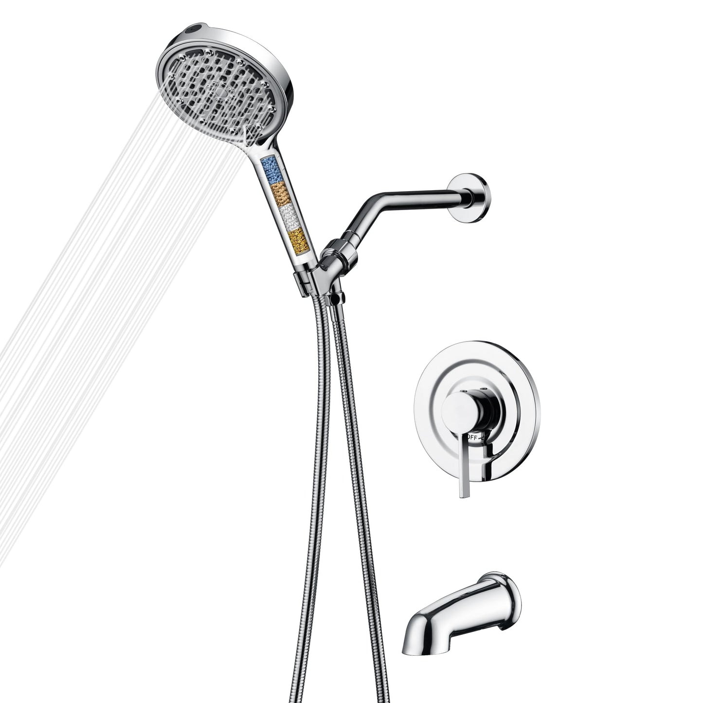 Brushed Gold Shower Set