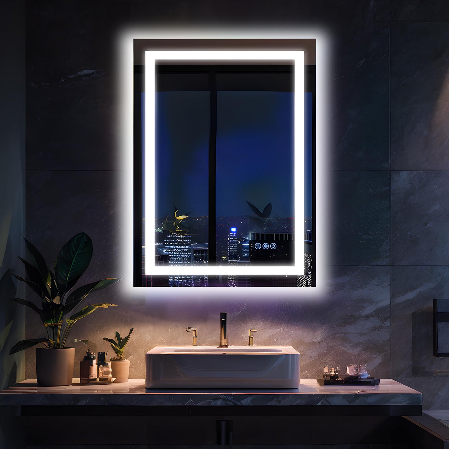 Antok 36x48 LED Bathroom Mirror