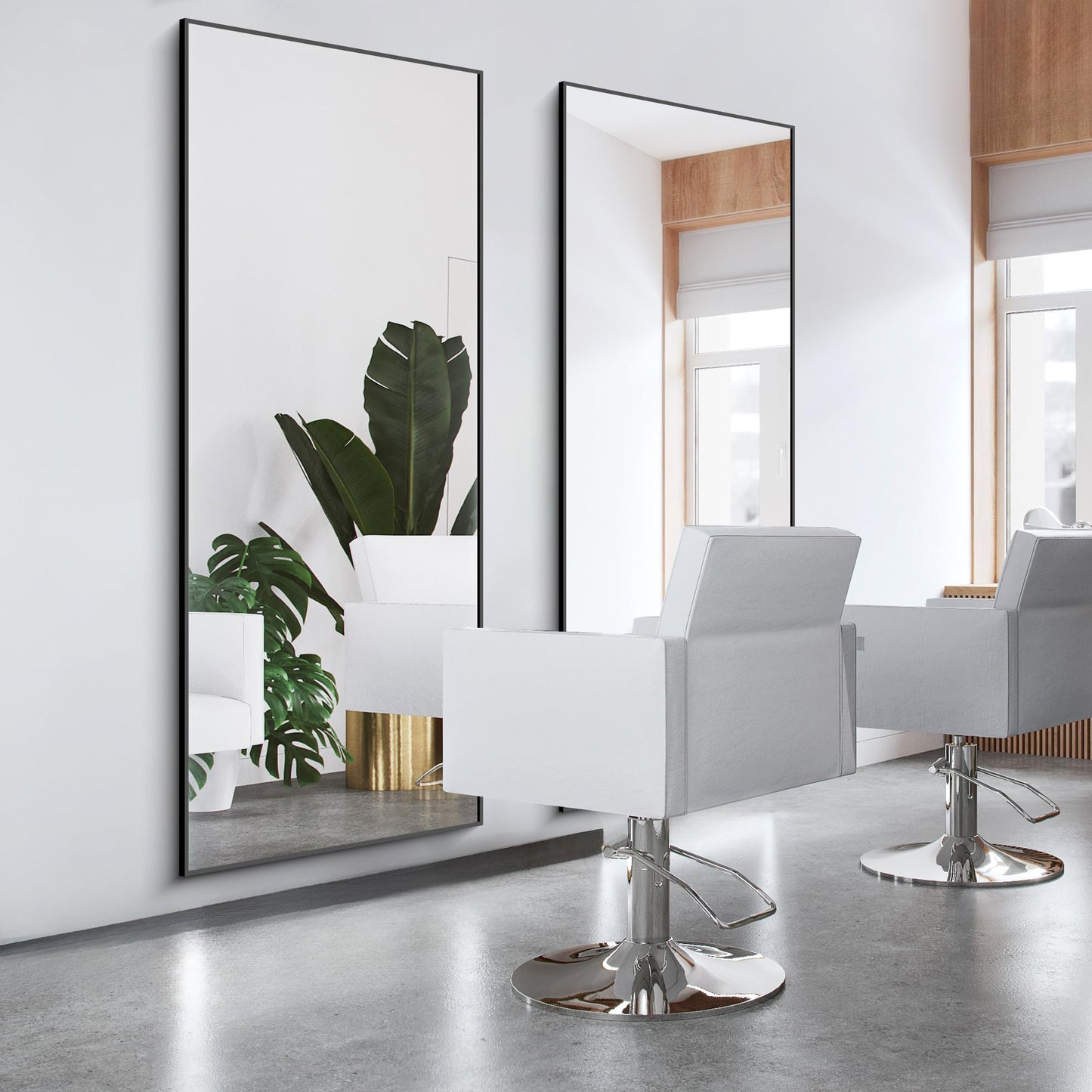 40x48 Black Bathroom Mirror
