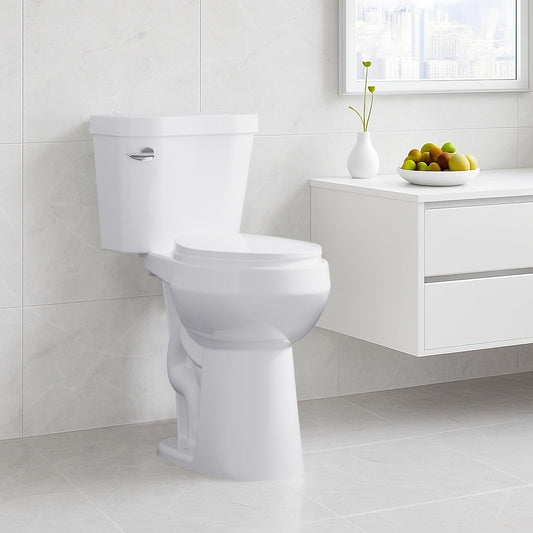 21" ADA Toilet – Dual Flush, White