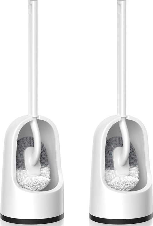 2-Pack Toilet Brush Set – White