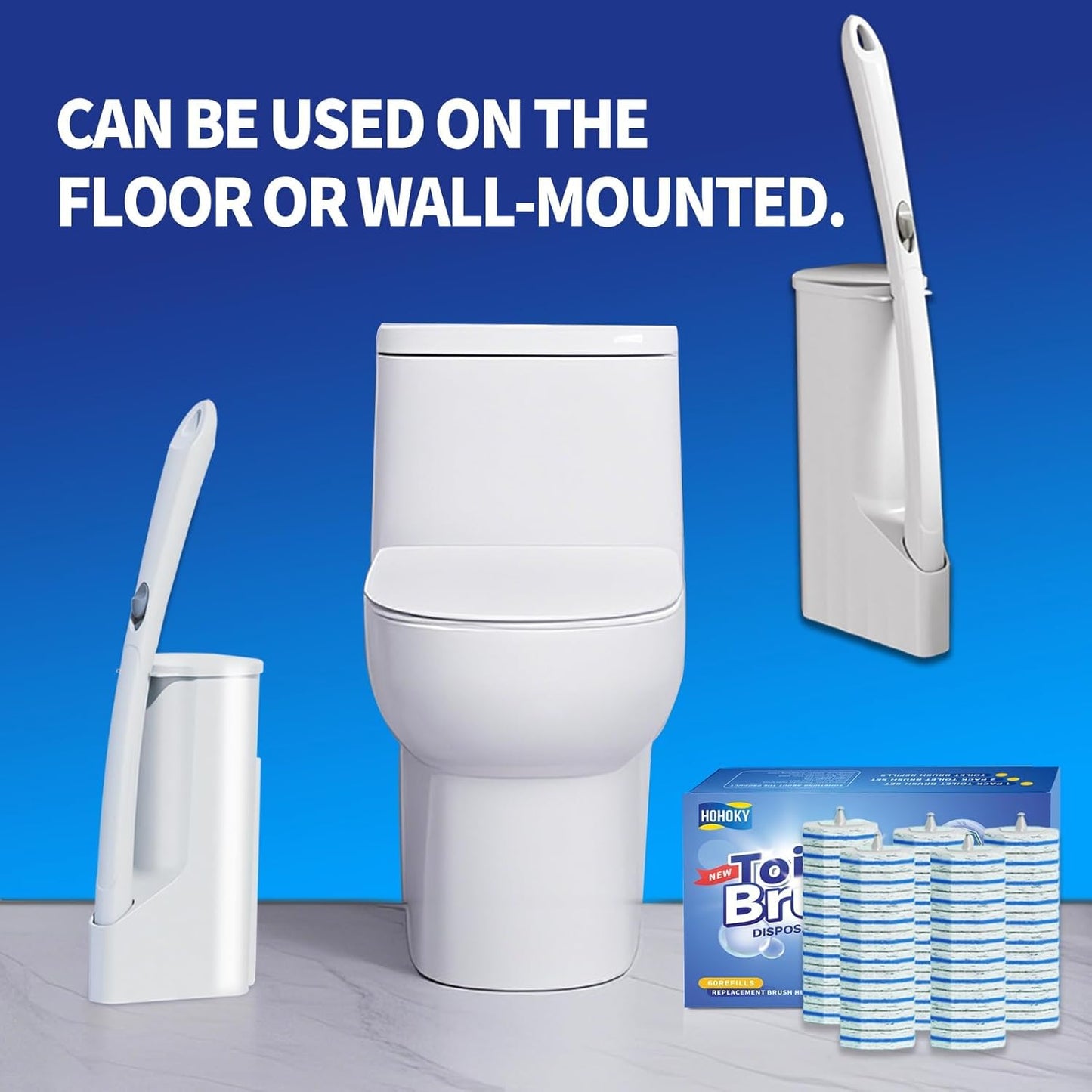 Toilet Brush Kit – 50 Refills