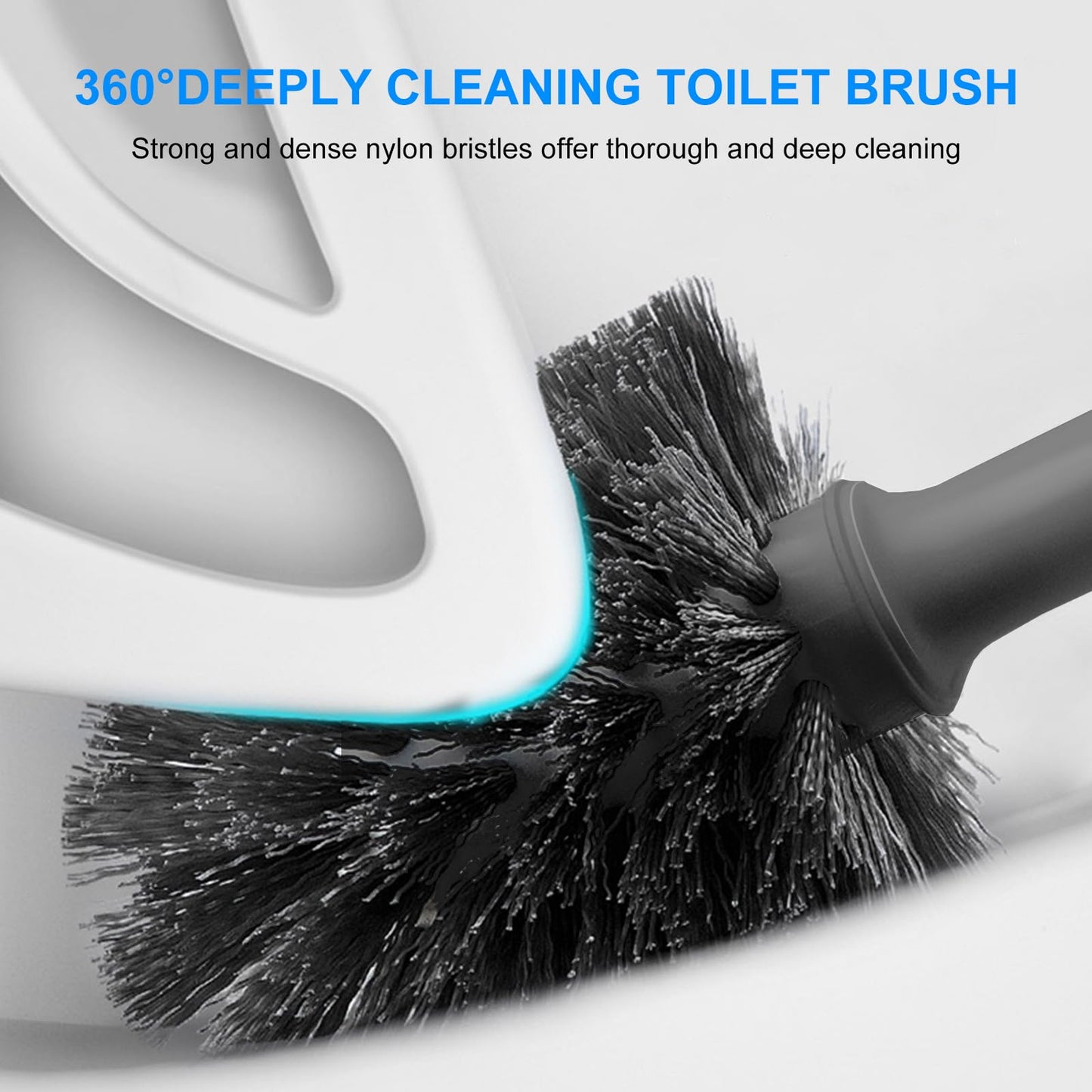 SetSail Toilet Brush & Plunger Combo, Black