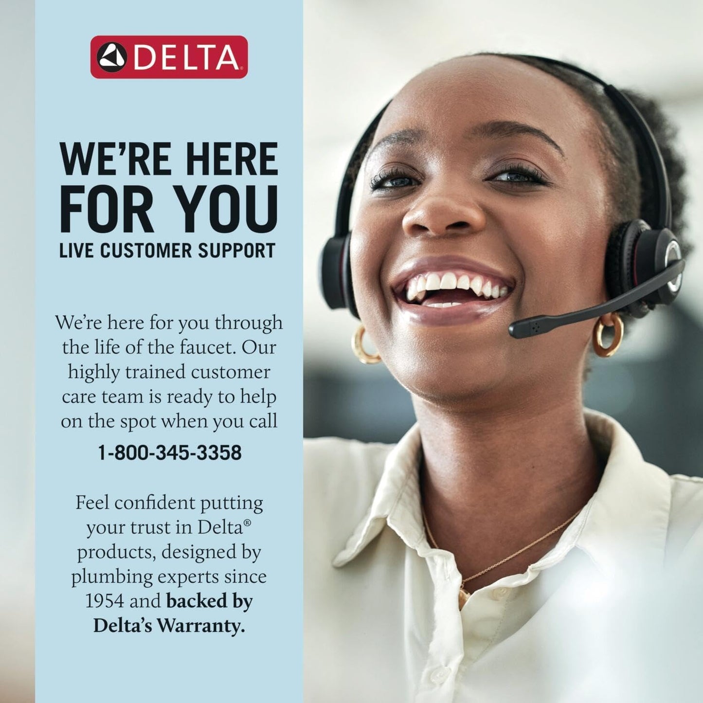 Delta Nicoli Matte Black Faucet