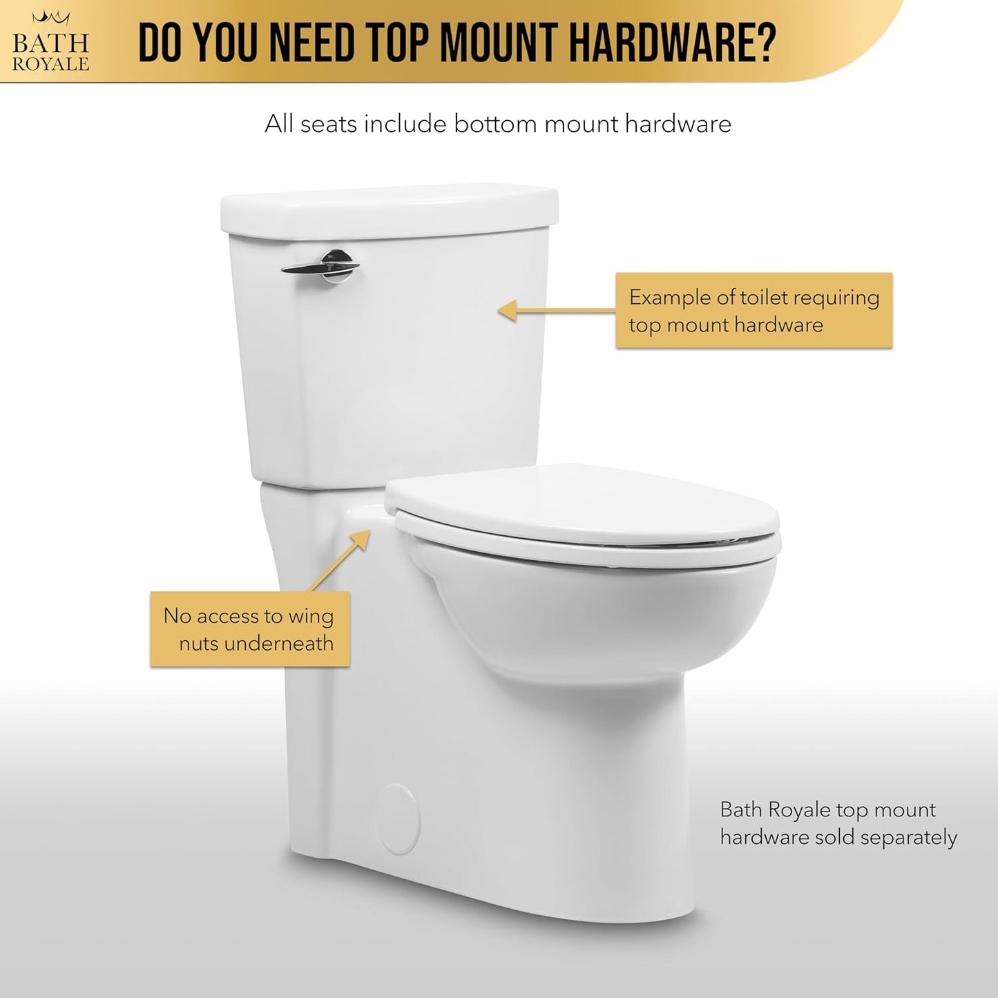 Heavy Duty Soft Close Elongated Toilet Seat BR237-00
