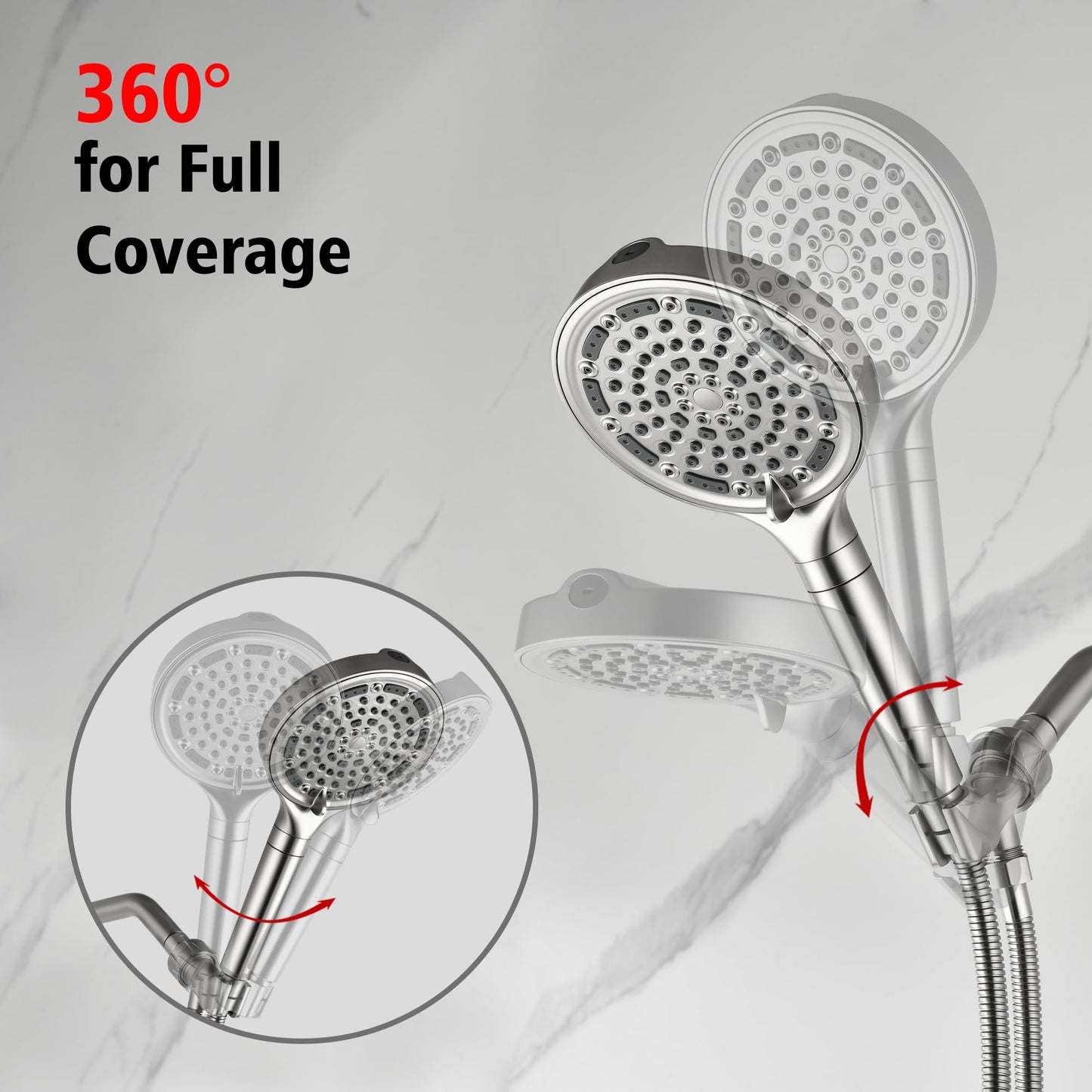 Brushed Gold Shower Set