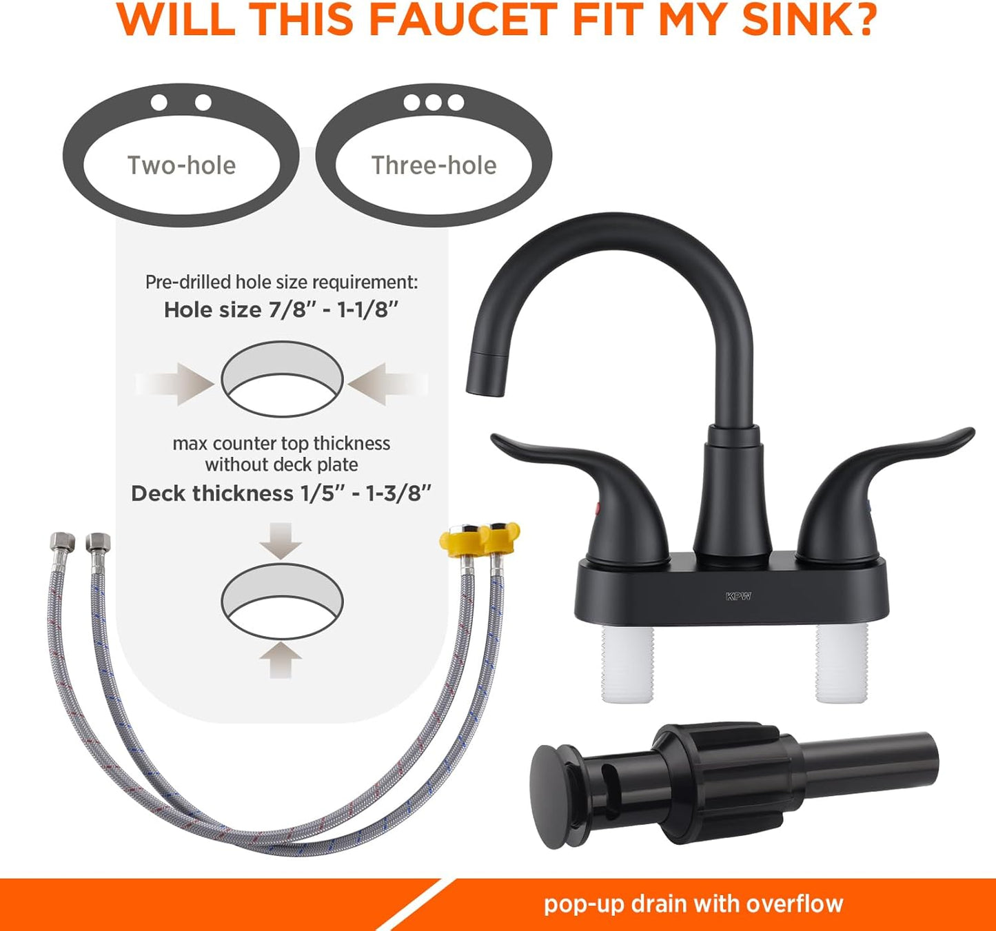 KPW Matte Black Faucet