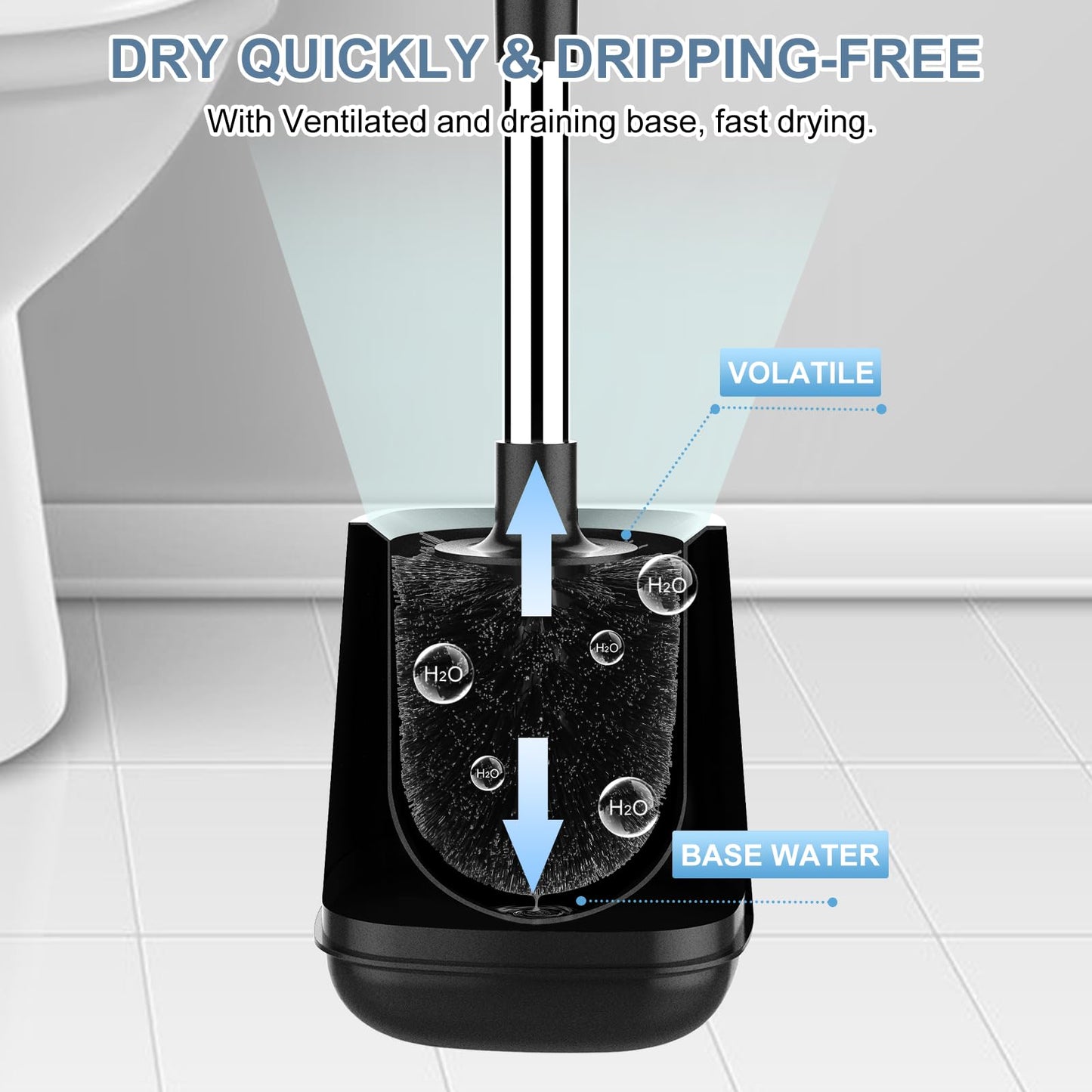 SetSail Toilet Brush – Black