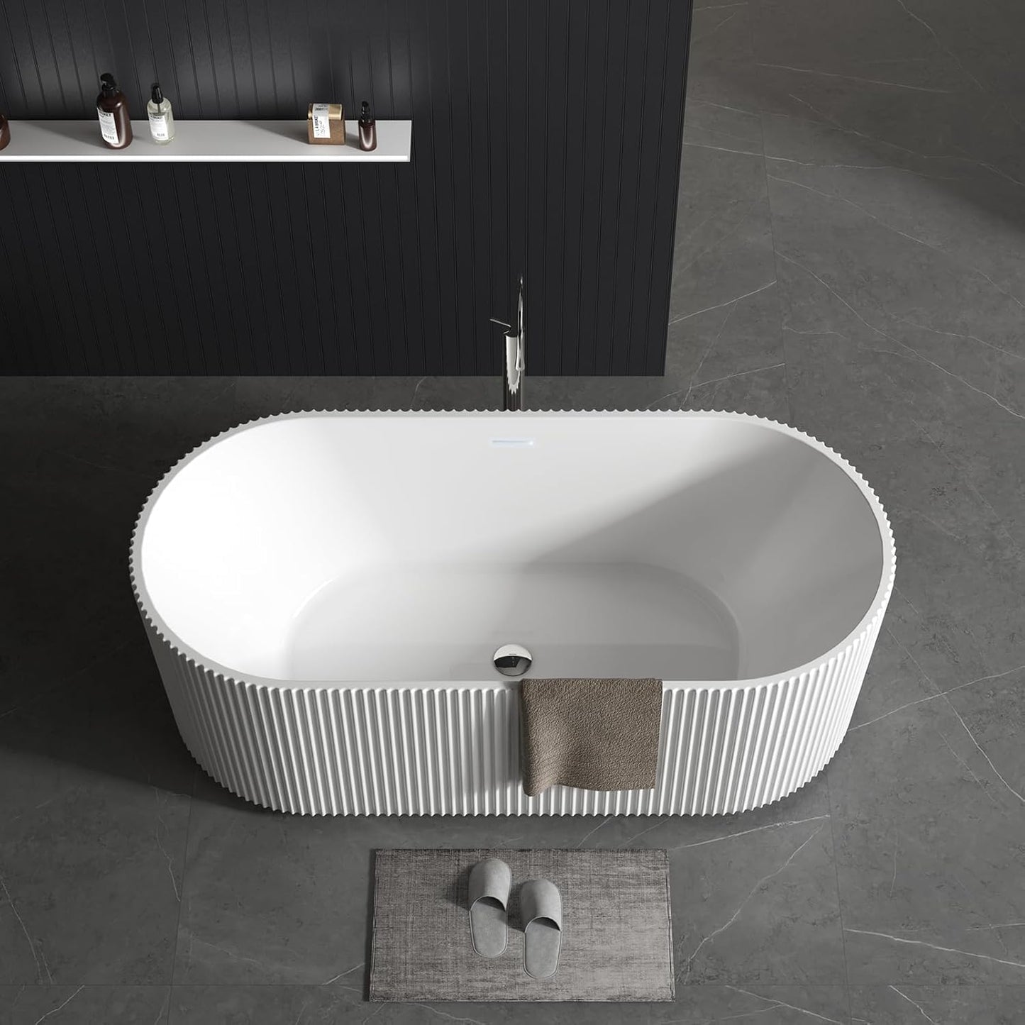 59" Freestanding Tub - White