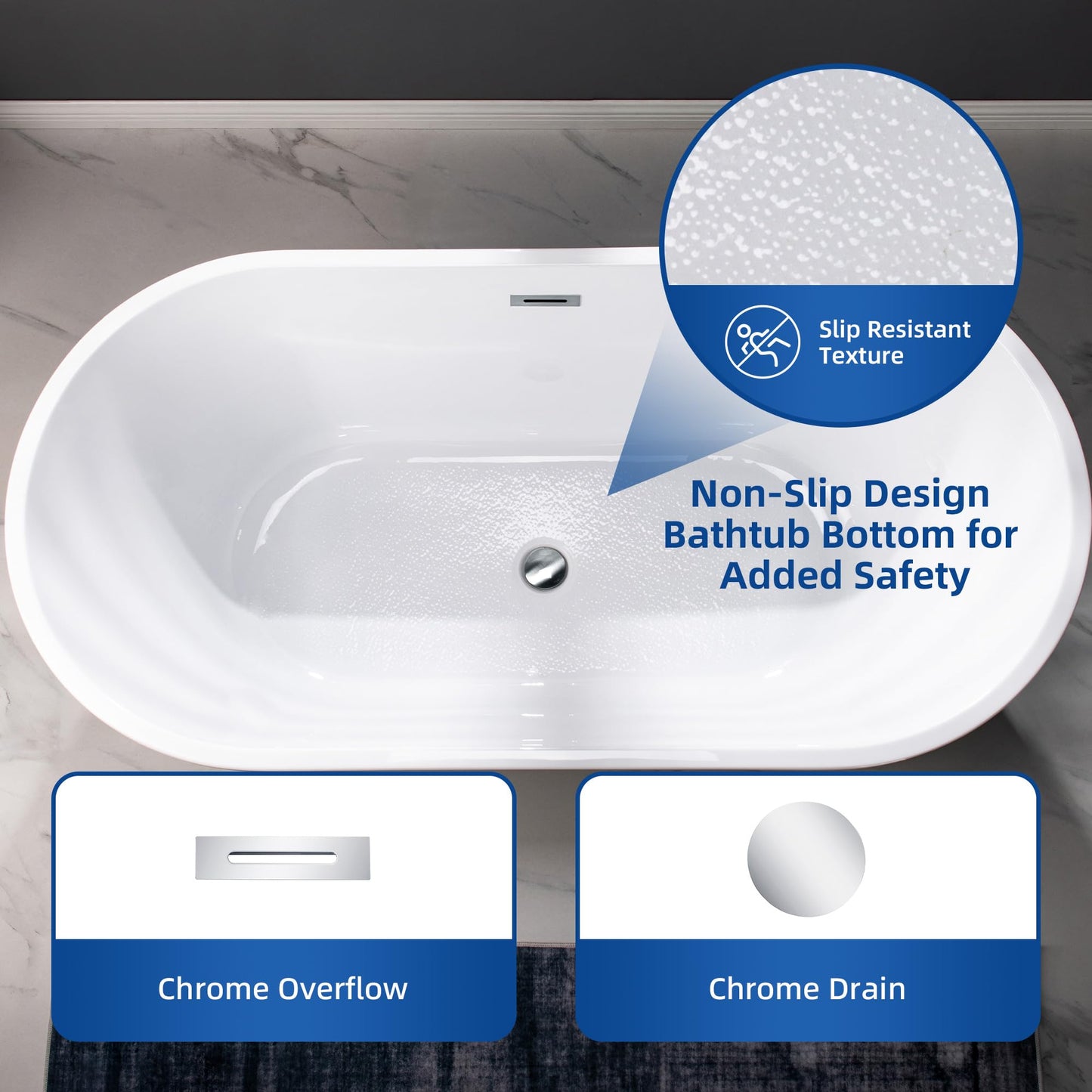 59" WOODBRIDGE Tub