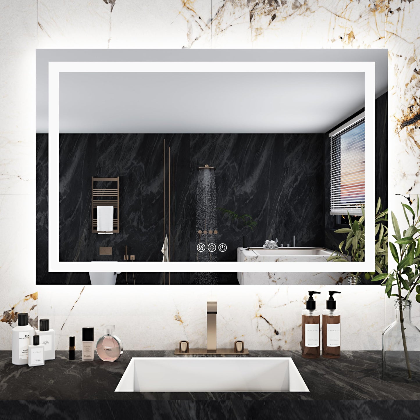Antok 36x48 LED Bathroom Mirror