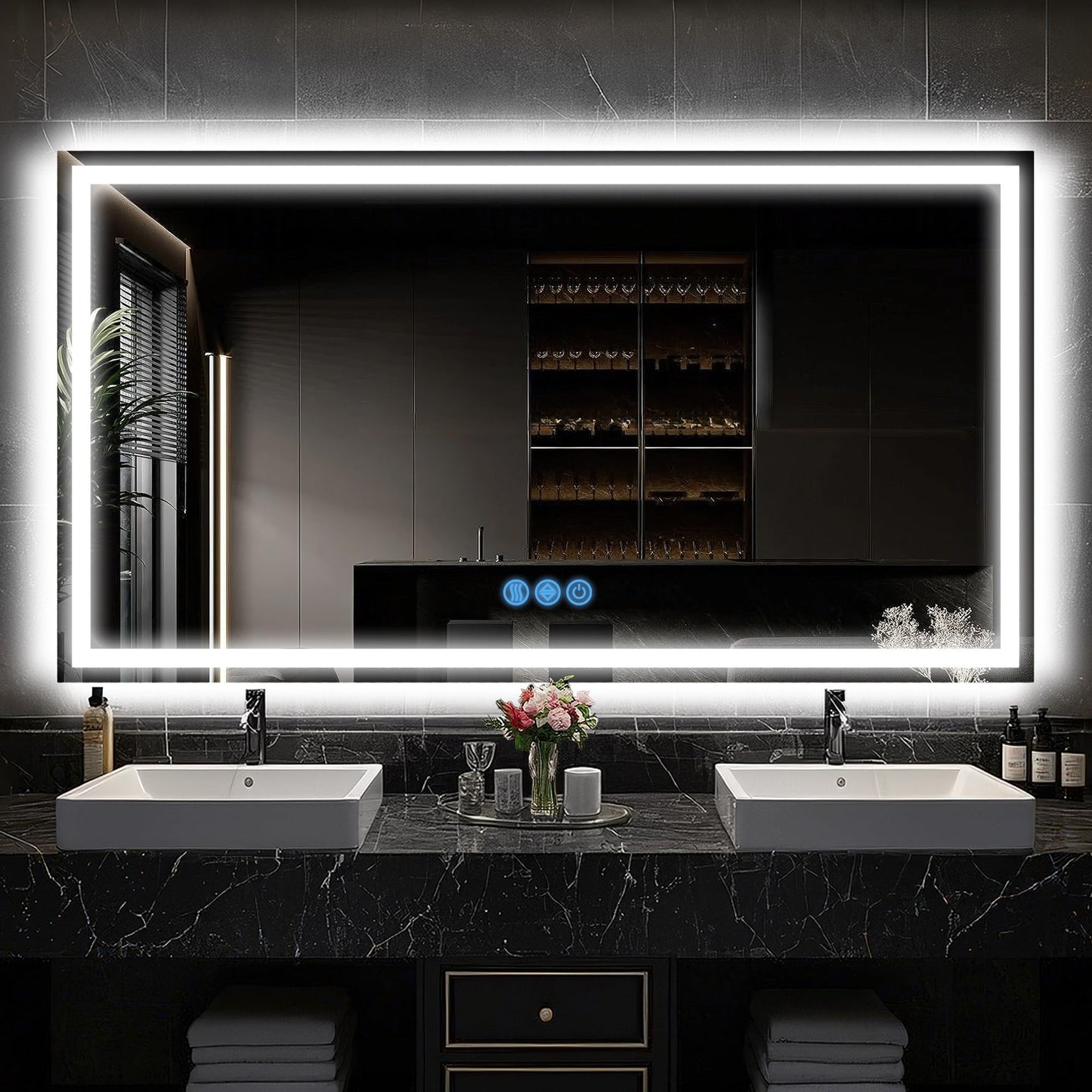 Antok 36x48 LED Bathroom Mirror