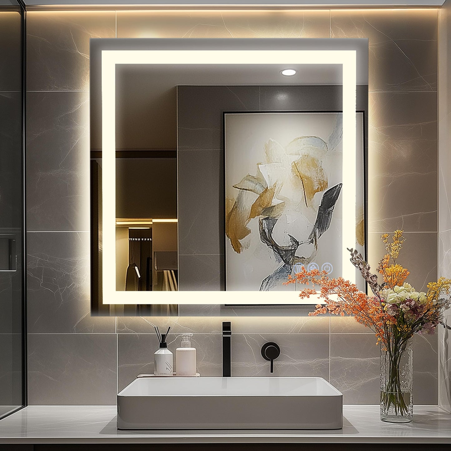 Antok 36x48 LED Bathroom Mirror