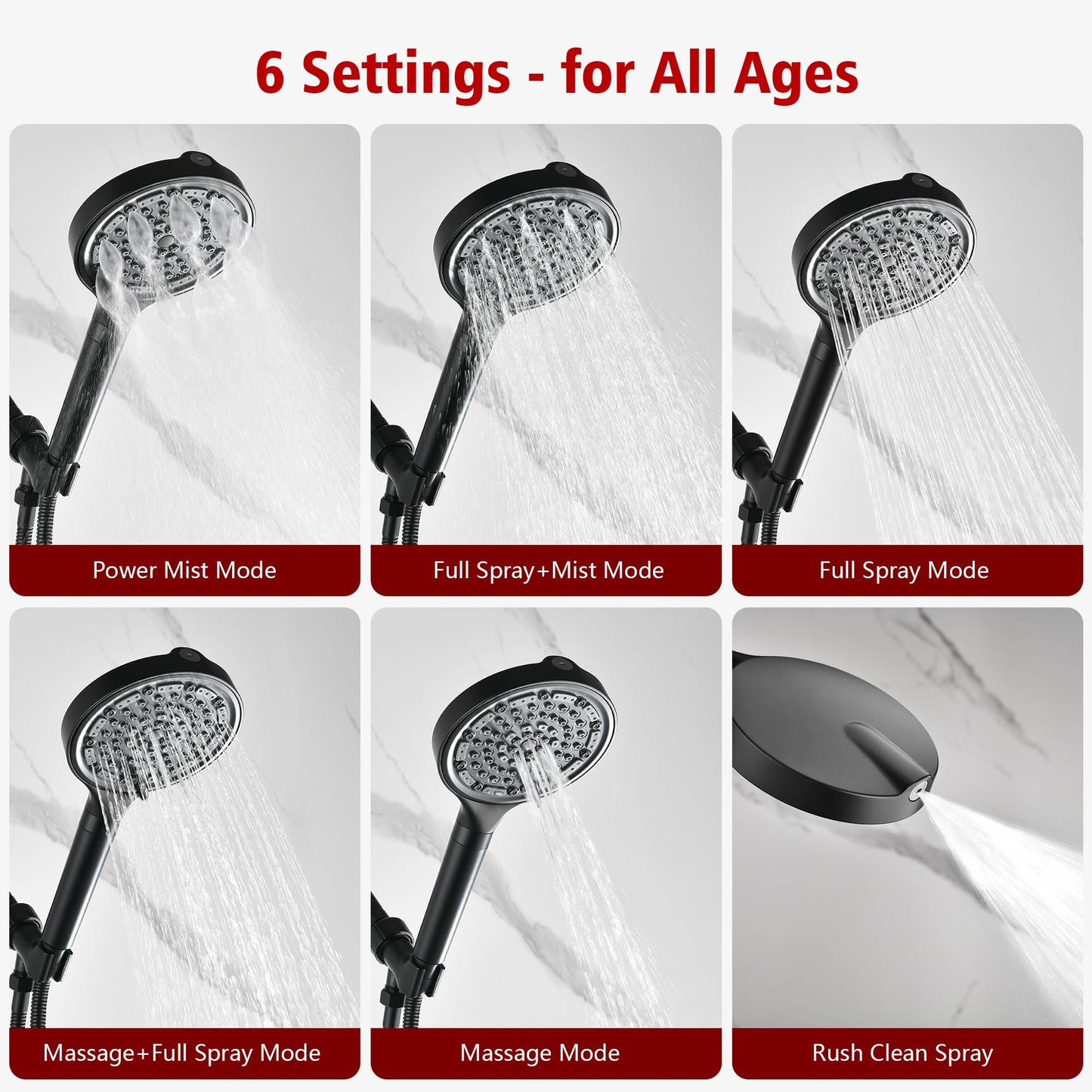 Brushed Gold Shower Set