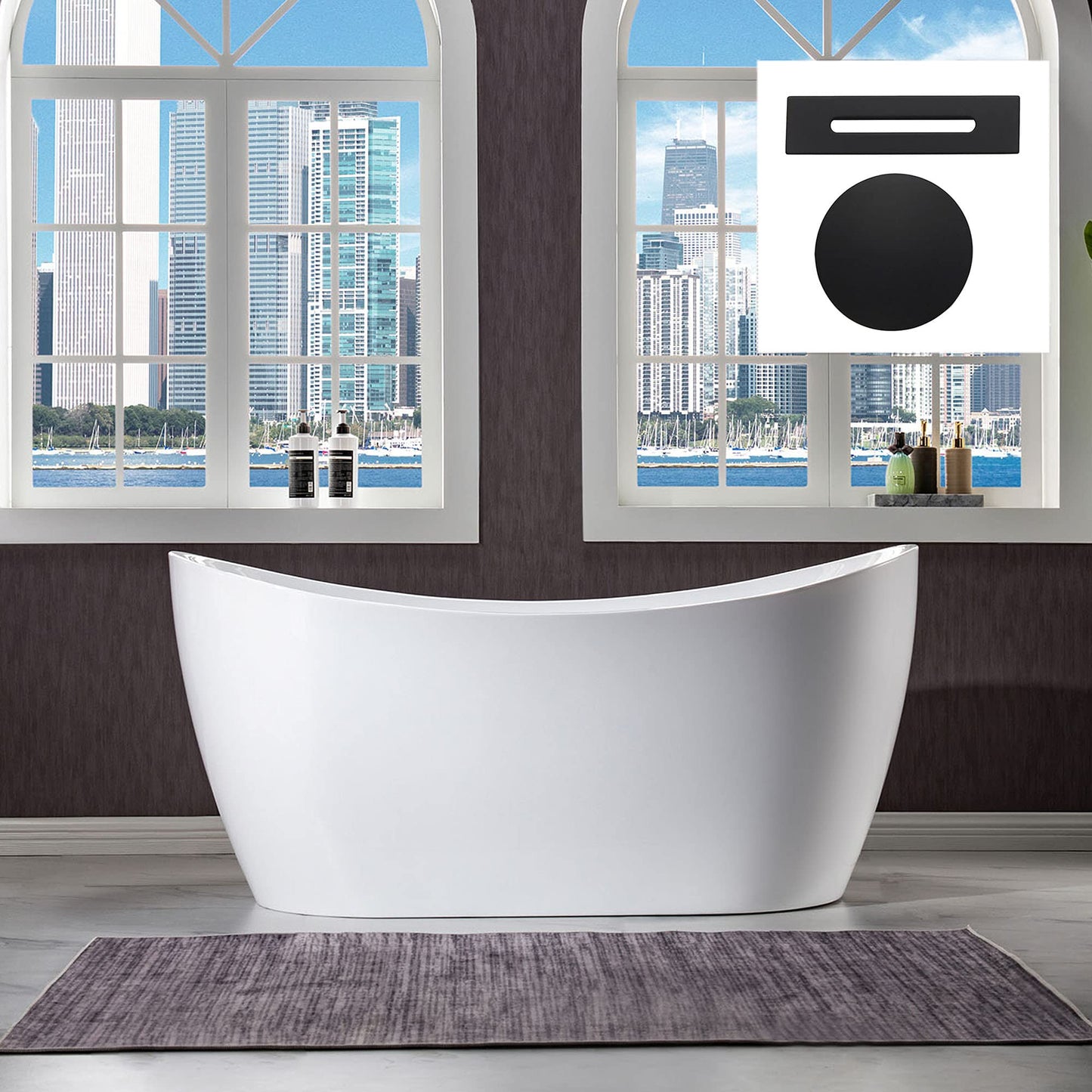59" WOODBRIDGE Tub
