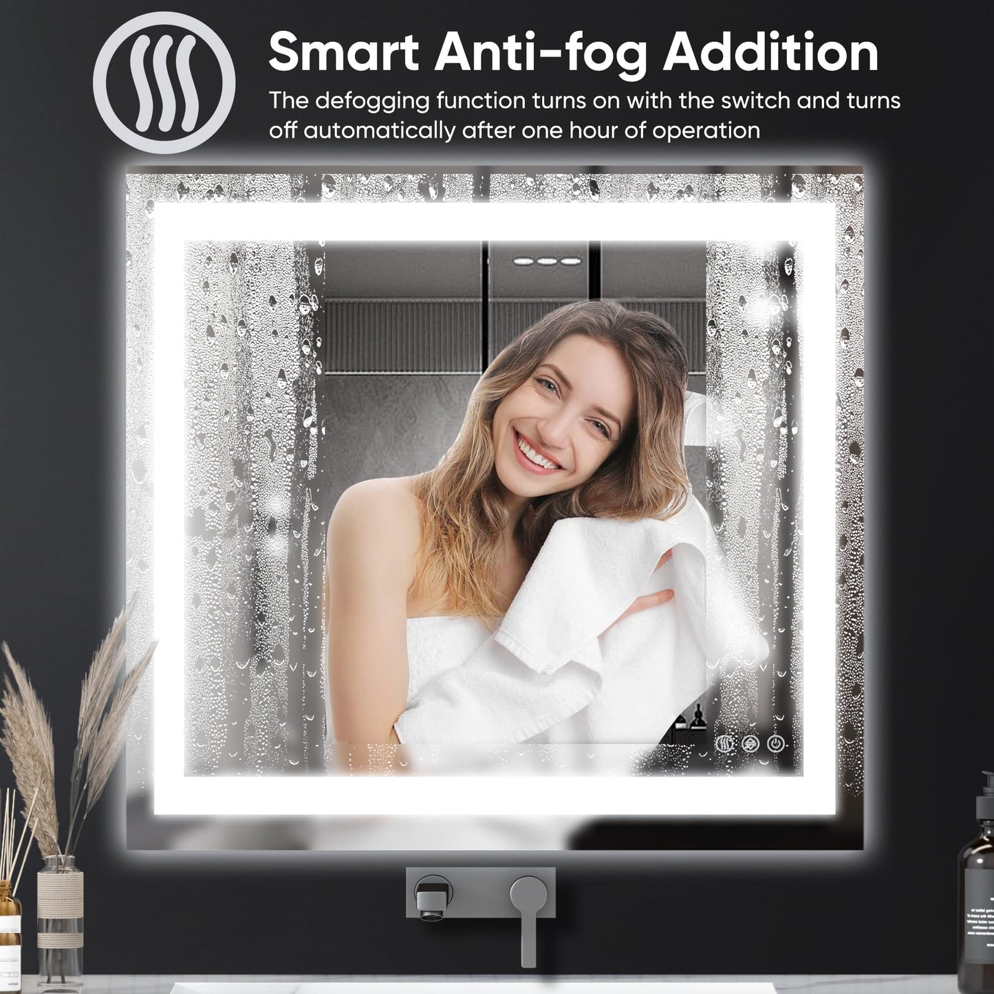 Antok 36x48 LED Bathroom Mirror